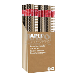 Balící papír dárkový Kraft Black & White 70 x 200 cm