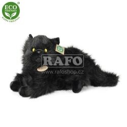 Plyšová černá kočka, 30 cm