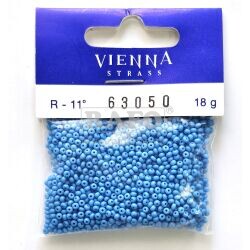 Korálky - rokajly, 2,2 mm, světle modré, 18 g