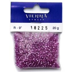 Korálky - rokajly, 2,6 mm, purpurové 20 g