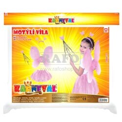 Kostým dětský Růžový motýl