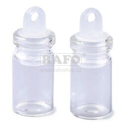 Lahvička mini skleněná na drobnosti, 2,5 cm, 5 ks