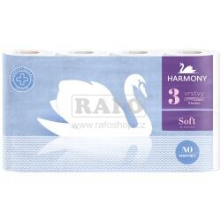 Toaletní papír Harmony Soft, 3-vrstvý, 8 rolí