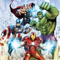 Ubrousky Avengers, 33 x 33 cm, 20 ks