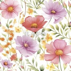 Ubrousky 33 x 33 cm, 20 ks, Romantic Flower Meadow