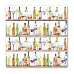 Ubrousky 33 x 33 cm, 20 ks, Cocktail bar