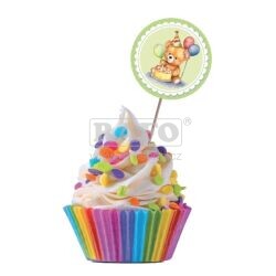 Párty napichovátka medvídek 10 cm, 10 ks