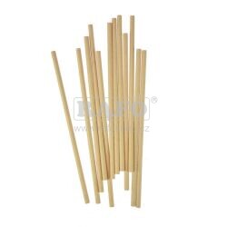 Brčka papírová KRAFT, 20 cm, 12 ks