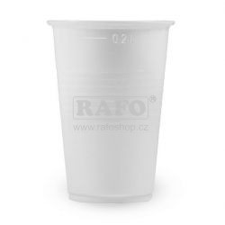 Kelímek 200 ml, plastový, čirý, 12 ks