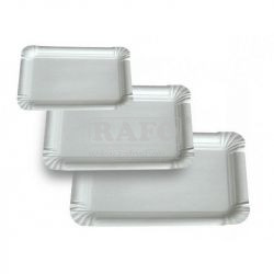 Tácek papírový, 13 x 20 cm, 12 ks, bílý