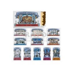 Zápalky vánoční dlouhé Josef Lada, mix motivů