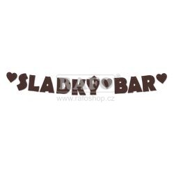 Girlanda Sladký bar, hnědá