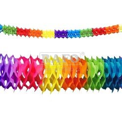 Girlanda papírová, 17 cm x 6 m