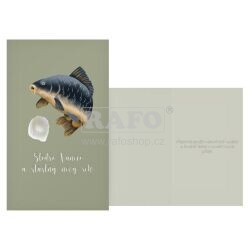 Přání vánoční MFP - Kapr a šupina pro štěstí