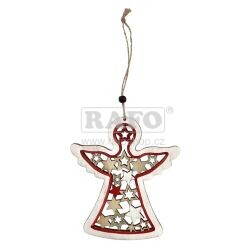 Závěsná vánoční dekorace anděl s hvězdami