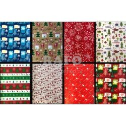 Balící papír dárkový Vánoční, 2 m x 70 cm, různé motivy