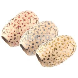 Stuha papírová KRAFT s lesklými hvězdami, 5 mm x 10 m