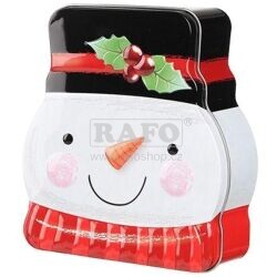 Krabička plechová Sněhulák, 11 x 13 x 5 cm