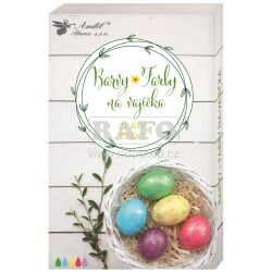 Barvy na vajíčka gelové se zlatým efektem, 5 ks