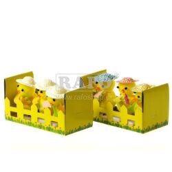 Velikonoční kuřátka s tulipánem, 3 ks