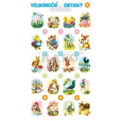 Velikonoční obtisky s glitry, 1 arch