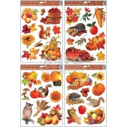 Okenní fólie Podzimní úroda 38 x 30 cm