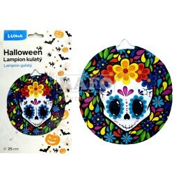 Lampión Halloween Lebka Día de Muertos, 25 cm