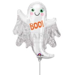Balónek nafouknutý Halloween duch Boo, 28 cm