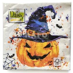 Ubrousky Halloween Creepy pumpkin, 33 x 33 cm, 20 ks
