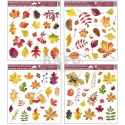 Okenní fólie Podzimní listy 33,5 x 30 cm