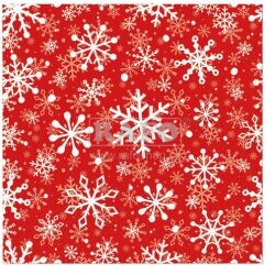 Ubrousky vánoční Vločky, 33 x 33 cm, 20 ks
