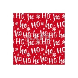 Ubrousky vánoční Ho Ho Ho, 33 x 33 cm, 20 ks