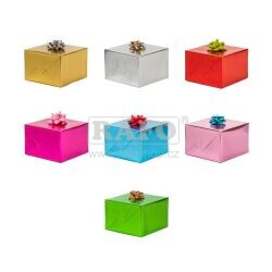 Dárkový balící papír metalické barvy, 200 x 70 cm, mix barev