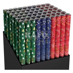 Dárková balící fólie vánoční Merry a Bright, 200 x 70 cm