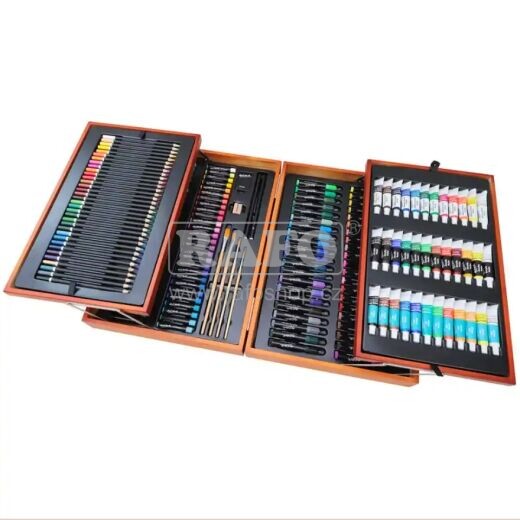 Výtvarná kreativní sada Mont Marte 0061, dárkový dřevěný box, 174 ks