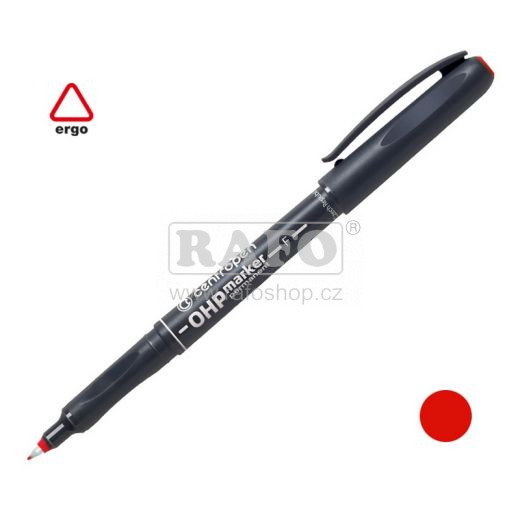 Fix Centropen 2636 permanentní OHP, hrot F 0,6 mm, červený