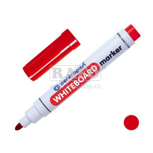 Fix Centropen 8559, Whiteboard Marker, červený, kulatý hrot 2,5mm