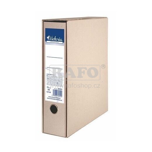 Pořadač Victoria, 7,5 cm, natur, v krabici