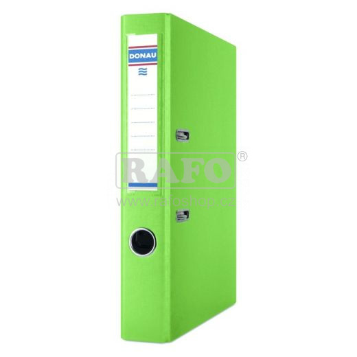Pořadač Donau, 5 cm, pákový, světle zelený