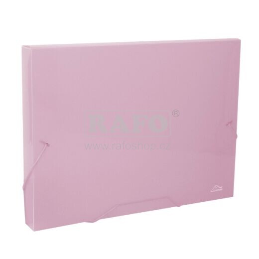 Desky na spisy s gumou A4, pastelově fialové