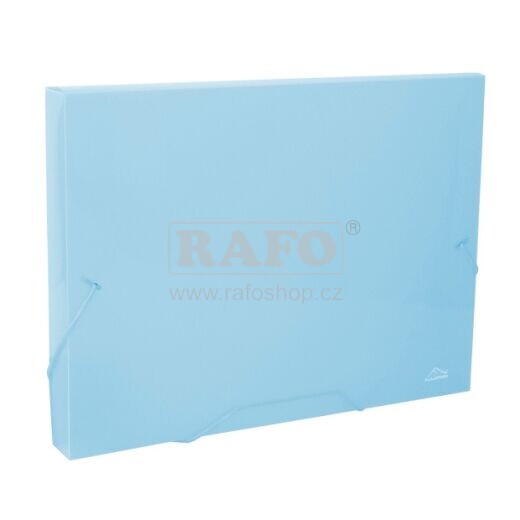 Desky na spisy s gumou A4, pastelově modré