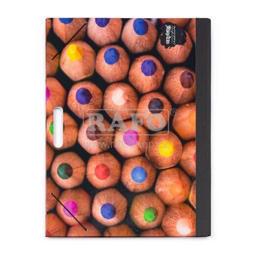 Desky A3 na výkresy, s gumičkou a růžky, Pastelky