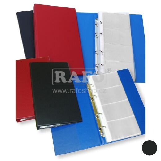 Vizitkář 4-řadý Standard karis A5, černý