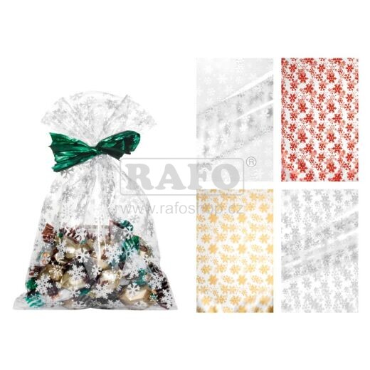 Sáček celofánový vánoční Frozen, 25 x 40 cm