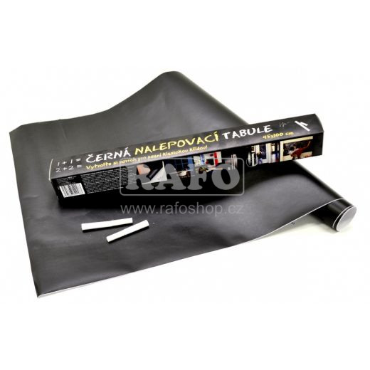 Černá nalepovací tabule, 45x100 cm