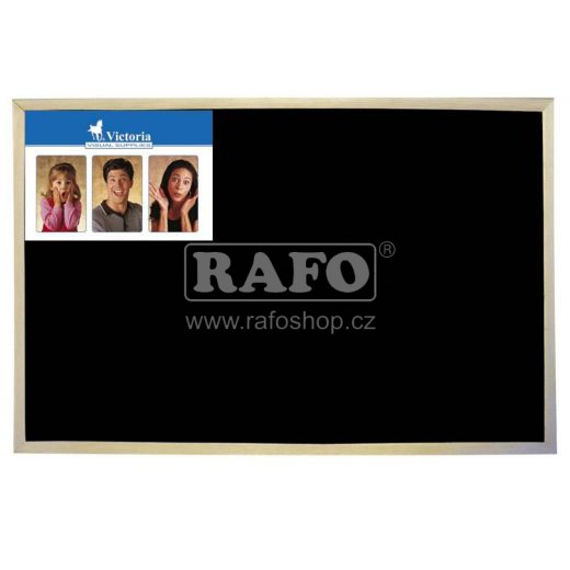 Černá tabule, dřevěný rám, 60 x 40 cm