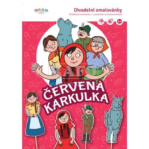 Divadelní omalovánky A5 - Červená Karkulka