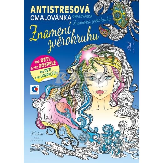 Omalovánky A4 antistresové - Znamení zvěrokruhu