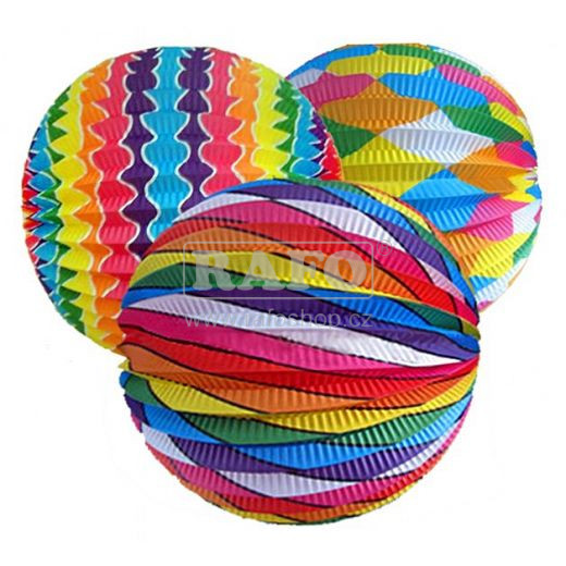 Lampión koule, průměr 25 cm, různý motiv