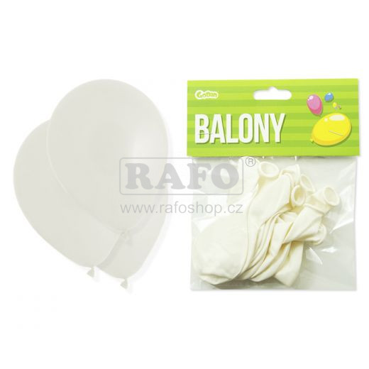 Bílé balónky, 10 ks